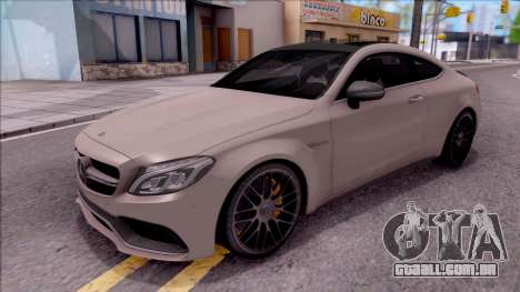 Mercedes-Benz C63S AMG Coupe 2016 para GTA San Andreas