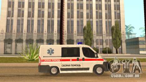 Fiat Ducato Ambulance para GTA San Andreas