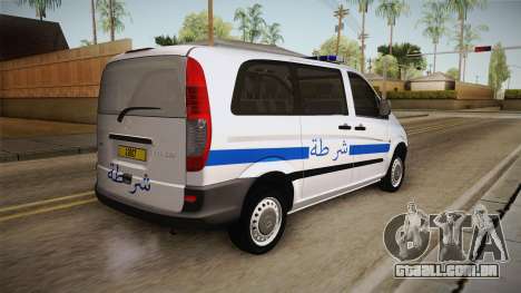 Mercedes-Benz Vito Algerian Police para GTA San Andreas