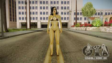 Algelia Black with Lara Croft mouth v1 para GTA San Andreas