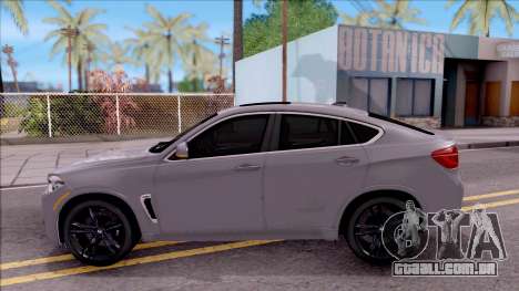 BMW X6M F86 2016 para GTA San Andreas