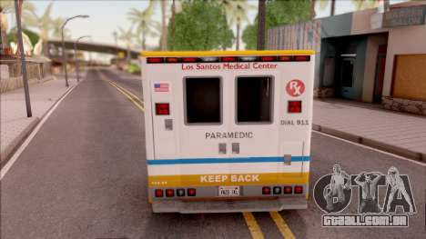 Brute Ambulance GTA V para GTA San Andreas