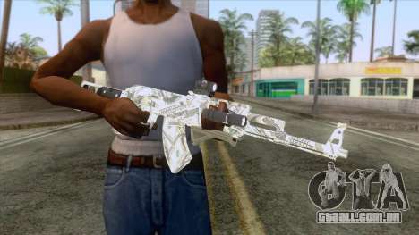 CoD: Black Ops II - AK-47 Benjamin Skin v1 para GTA San Andreas