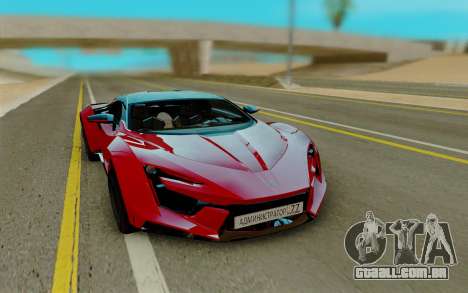 W Motors Fenyr SuperSport para GTA San Andreas
