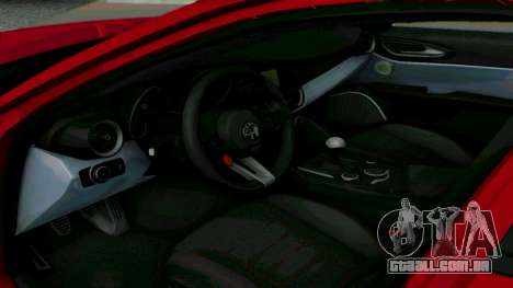 Alfa Romeo Giulia para GTA San Andreas