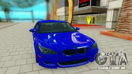 BMW M5 E60 azul para GTA San Andreas