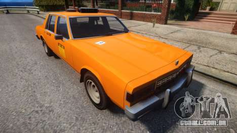 Declasse Classic Taxicar para GTA 4