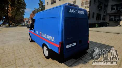 Ford Transit Jandarma para GTA 4