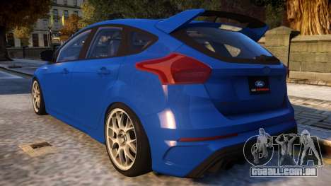 2017 Focus RS STOCK EDIT para GTA 4