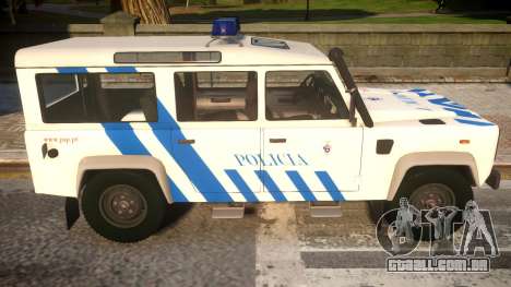 Land Rover Defender Police para GTA 4