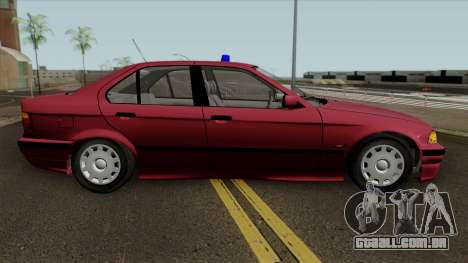 BMW 320i e36 Civil Police para GTA San Andreas