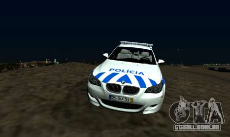 BMW M5 E60 PSP - português / português-Carro de  para GTA San Andreas