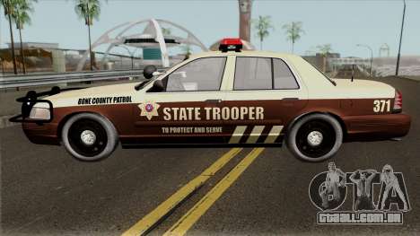 Ford Crown Victoria 2011 Bone County Police para GTA San Andreas