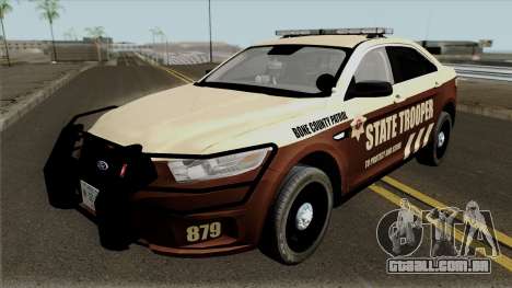 Ford Taurus 2013 Bone County Police para GTA San Andreas