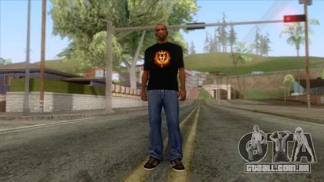 Gucci Angry Cat T-Shirt Black para GTA San Andreas