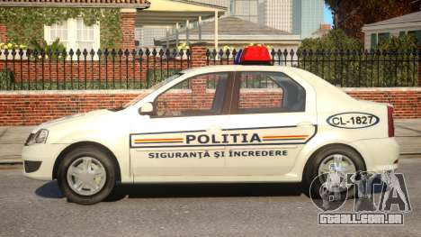 Dacia Logan Police para GTA 4