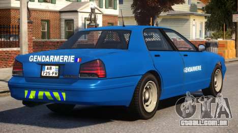 Vapid Stanier de la Gendarmerie para GTA 4