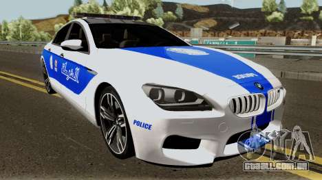 BMW M6 F13 Gran Coupe 2014 Algeria Police para GTA San Andreas