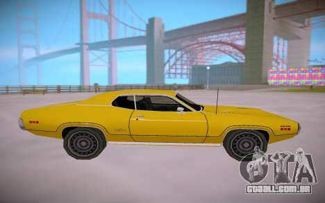 Plymounth GTX 1971 SA StyledLow Poly para GTA San Andreas