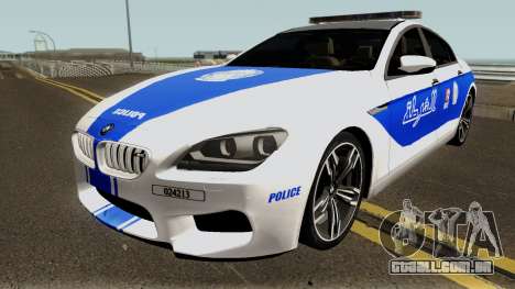 BMW M6 F13 Gran Coupe 2014 Algeria Police para GTA San Andreas