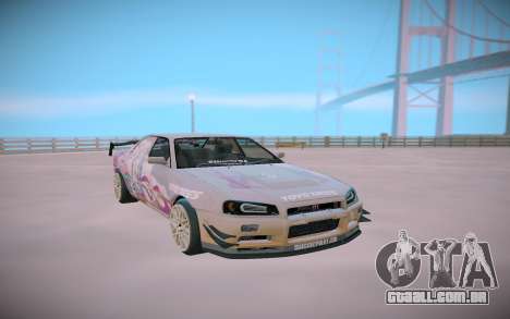 Nissan Skyline GT-R R34 Toyota Chaser para GTA San Andreas