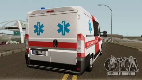 Fiat Ducato Lithuanian Ambulance para GTA San Andreas