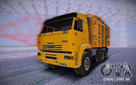 KAMAZ 6460 Caminhão com toras para GTA San Andreas