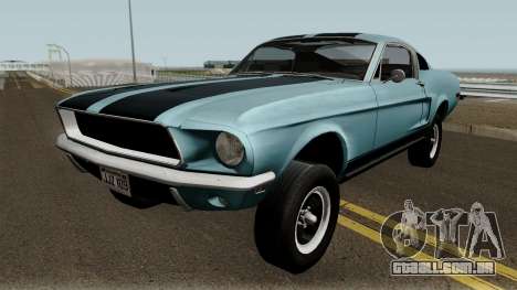 Ford Mustang GT390 Bullitt Edition 1968 para GTA San Andreas