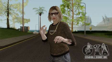 After Hours DLC Skin Female With Normal Map para GTA San Andreas