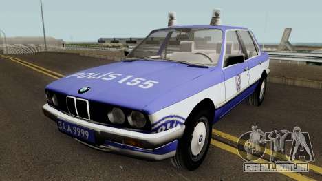 BMW 323i E30 Turkish Police Car para GTA San Andreas