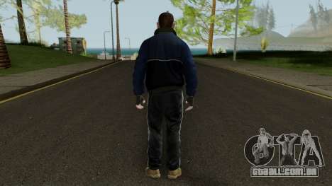 Niko Bellic in Blue Jacket para GTA San Andreas