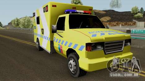SAMU Ambulance para GTA San Andreas