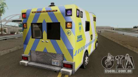 SAMU Ambulance para GTA San Andreas