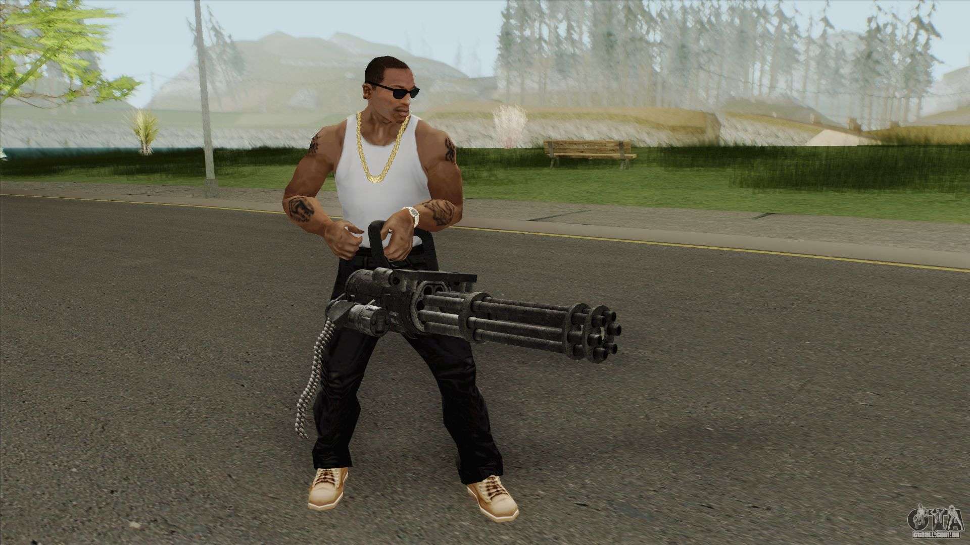 GTA San Andreas - como conseguir uma Minigun ( Super Metralhadora ) 