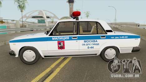 VAZ 2107 DPS (Polícia de Moscou) para GTA San Andreas