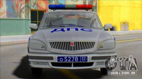 Gaz Volga 31105 Polícia DPS 2006 para GTA San Andreas