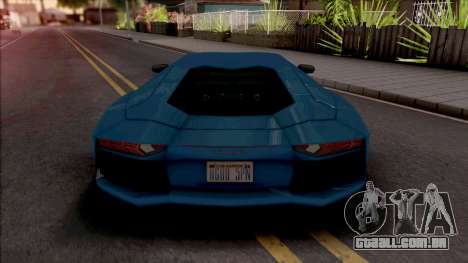 Lamborghini Aventador (SA Lights) para GTA San Andreas