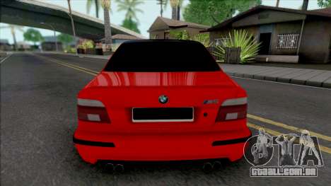 BMW 5-er E39 Red Black para GTA San Andreas