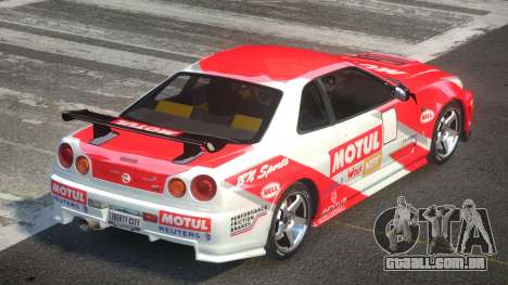 Nissan Skyline R34 Qz7 L6 para GTA 4