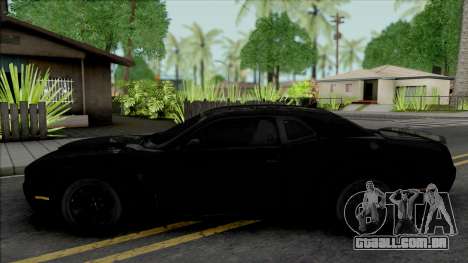 Dodge Challenger SRT Demon Unmarked Police para GTA San Andreas