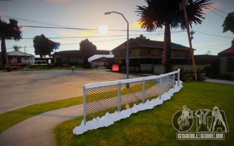 Winter Fence Mesh 5 para GTA San Andreas