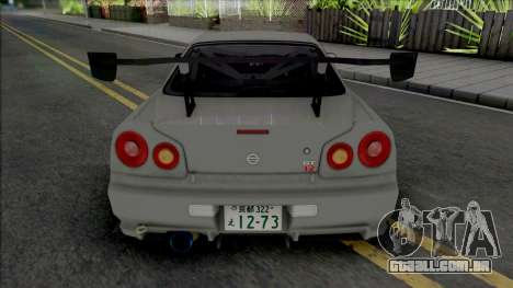 Nissan Skyline GT-R R34 JP para GTA San Andreas