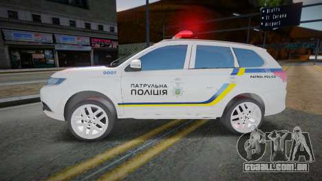 Mitsubishi Outlander - Patrulha policial ucrania para GTA San Andreas