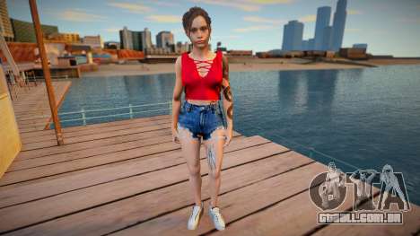 Claire Denim Shorts para GTA San Andreas