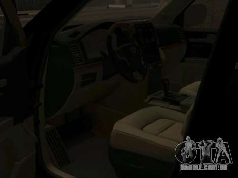 TOYOTA LC200 Executive Louge Black 2021 para GTA San Andreas