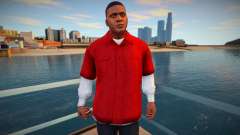 Franklin de camisa vermelha para GTA San Andreas
