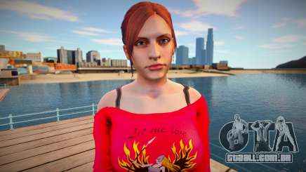 Claire Redfield Homewear para GTA San Andreas