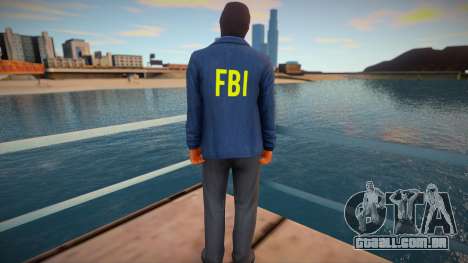 Agente do FBI com uma máscara para GTA San Andreas