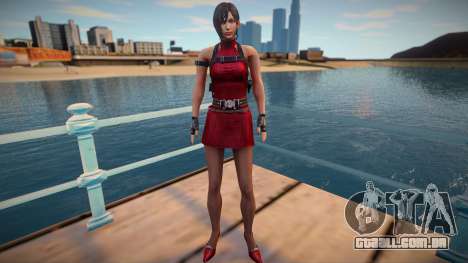 Ada Wong red short dress para GTA San Andreas
