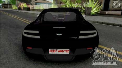 Aston Martin V12 Vantage (NFS Most Wanted) para GTA San Andreas